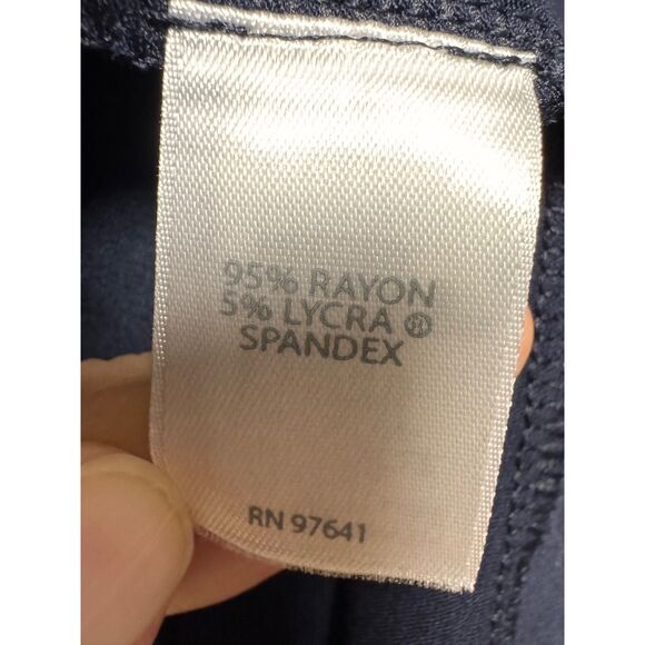 J. JILL Wearever Collection Navy Blue Open Front Long Line Cardigan, Sz L - Picture 6 of 8